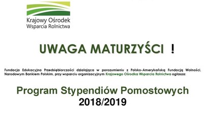 Program Stypendiów Pomostowych 2018/2019