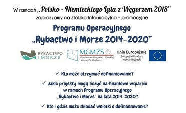"Rybactwo i Morze 2014-2020" - zapraszamy do stoiska promocyjnego!
