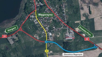 Jest przetarg na budowę obwodnicy Węgorzyna w ciągu DK20