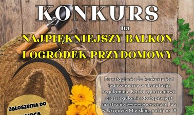 Konkurs na najładniejszy balkon i ogródek przydomowy