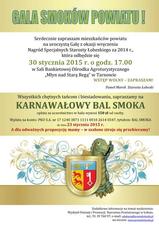 Serdecznie zapraszam Państwa na Galę i Bal "Smoki Powiatu za 2014 r."!