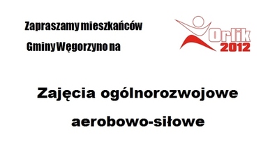 Zajęcia ogólnorozwojowe aerobowo - siłowe dla mieszkańców Gminy Węgorzyno