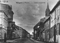 Ulica Grunwaldzka dawniej Langestrasse 1914 r.